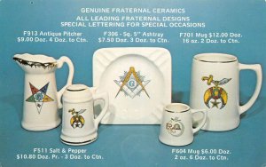 Ellicott City Maryland T and J Pottery Fraternal Items Masonic Postcard AA67277