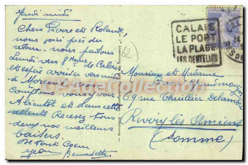 Old Postcard Calais Boulevard Leon Gambetta