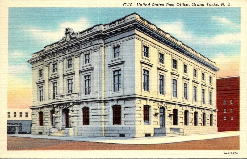 North Dakota Grand Forks Post Office 1948 Curteich