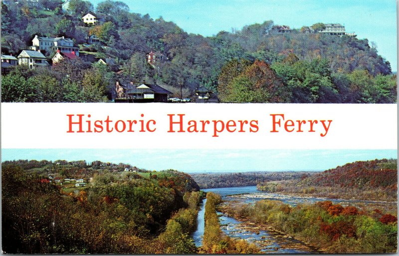 Vtg 1980s Historic Harpers Ferry West Virginia WV Unused Postcard