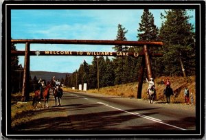 Canada British Columbia Williams Lake Welcome Timber Archway 1990