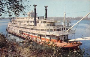 Unidentified Sternwheeler River Steamship Mississippi River Ferry Boat Ship 