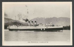 DATE 1947 RPPC* S.S. PRINCESS CHARLOTTE BUILT 1908 SCOTTISH BUILT REAL PHOTO