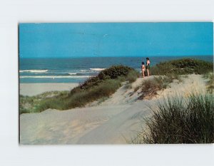 Postcard Sand Dunes and Ocean