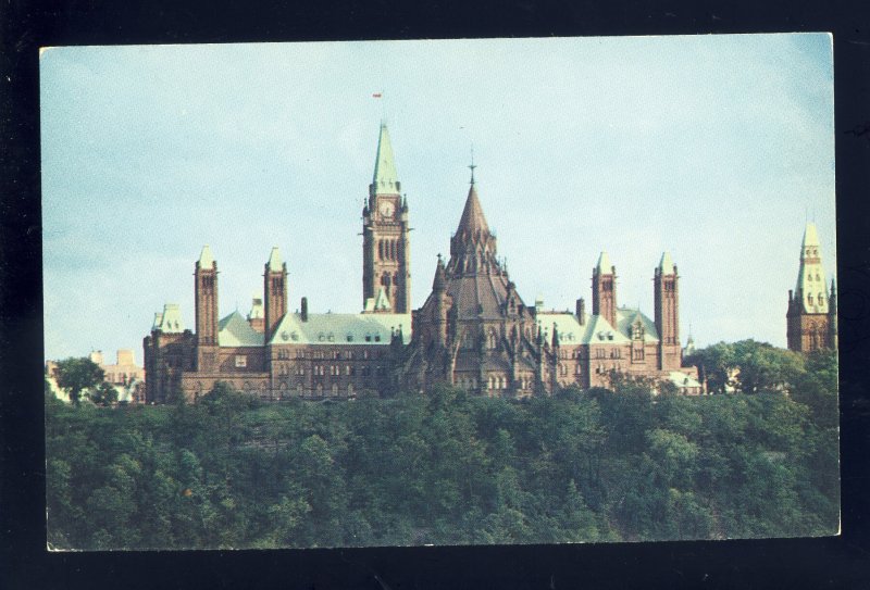 Ottawa, Ontario, Canada Postcard, Canadian Houses Of Parliament From Nepean Pt