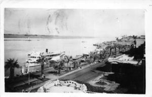 br104337 luxor  africa real photo ship bateau nile