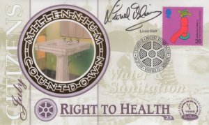 Lionel Blair Right To Health Hand Signed Autograph Benhams FDC