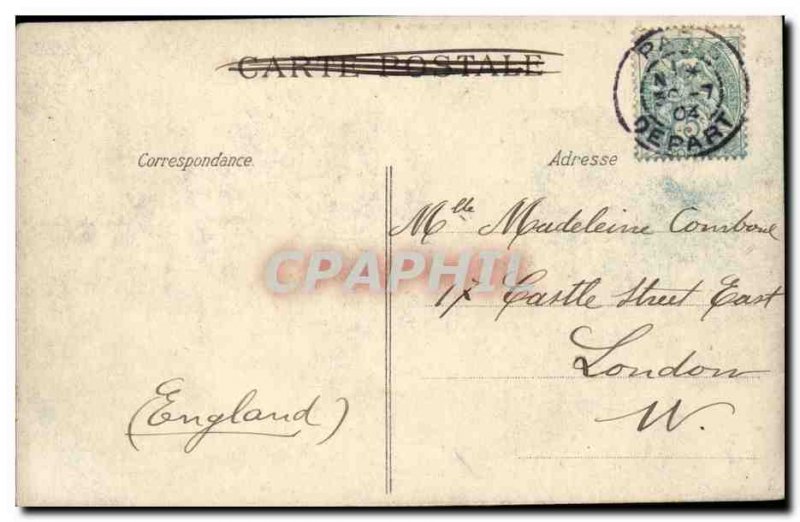 Old Postcard Paris Boulevard Montmartre