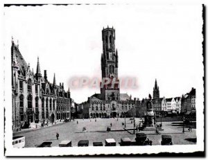 Modern Postcard Brugge Bruges Grote Markt Grand Place