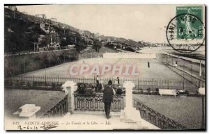 Old Postcard Sainte Adresse Tennis Tennis and Approval