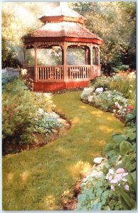 Postcard - Gazebo in the Garden Print