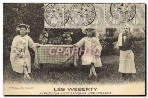 Postcard The Old Weberty wonderful fantastic Acrobats