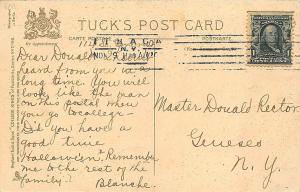 College Kings Cornell University Tuck F. Earl Christy Postcard