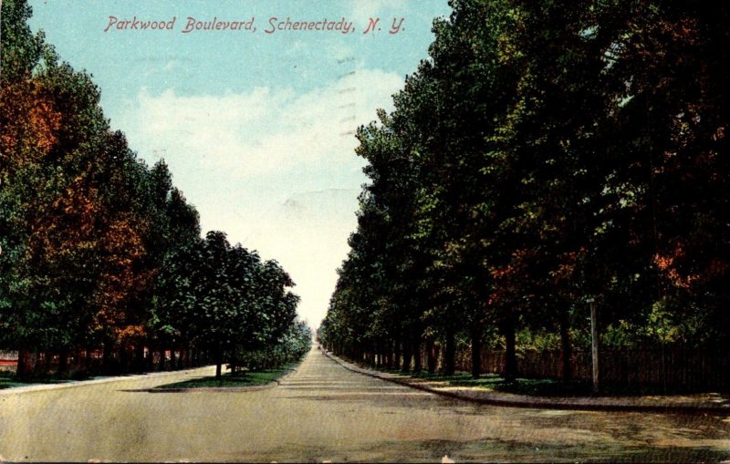 New York Schenectady Parkwood Boulevard 1909