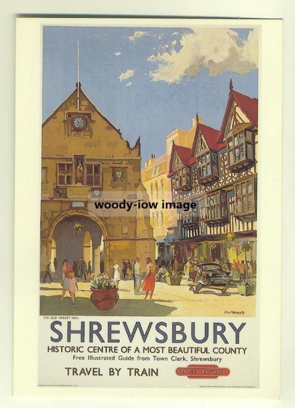 ad2870  -  BR -  Shrewsbury Historic Centre  -   modern poster advert postcard