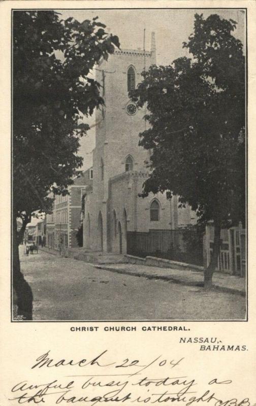 bahamas, NASSAU, Christ Church Cathedral (1904) Postcard