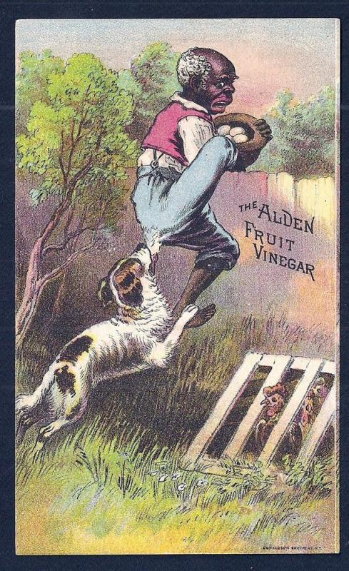 VICTORIAN TRADE CARD Alden Fruit Vinegar