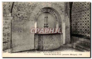 Chartres - Notre Dame as well the first Earth Strong saints Matyrs Old Postcard