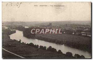 Mantes - Panoramic View Postcard Old