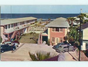 Unused 1950's OLD CARS & CAPRI MOTEL Daytona Beach Florida FL u2022@