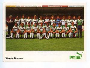 250926 Werder Bremen football team PUMA ADVERTISING card