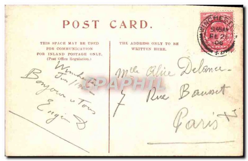 Postcard Old Winchester City Bridge