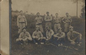 Broad Brook East Windsor CT Baseball Team c1905 Real Photo Postcard