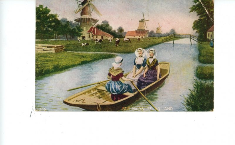 Netherlands - Fair Maids of Holland   (creases)