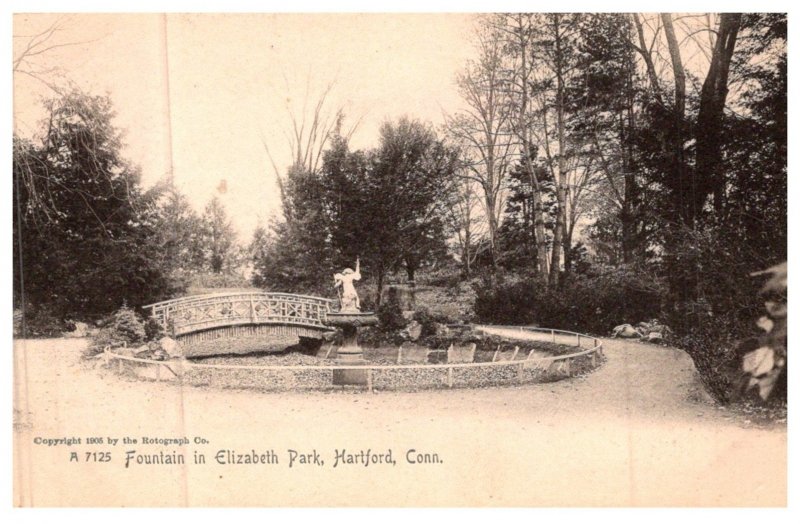 Connecticut Hartford  ,   Fountain in , Elizabeth Park