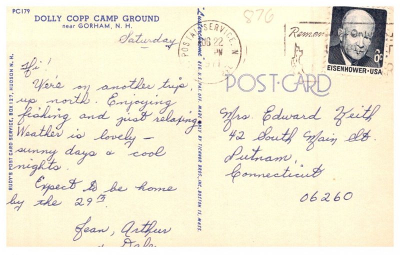 New Hampshire  Gorham Dolly Copp Camp Ground