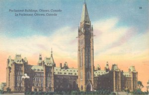 Canada Ottawa Parliament Buildings postcard 