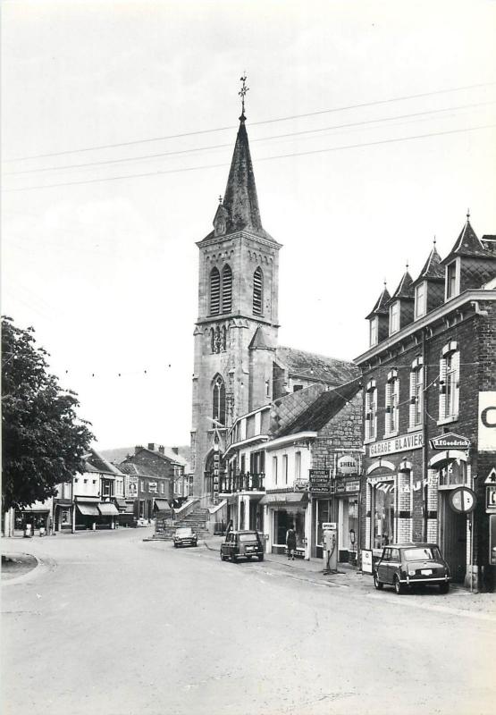 Belgium Belgique BARVAUX Shell garage Blavier stores restaurant church autos