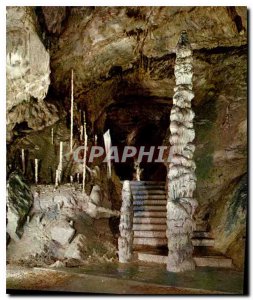 Postcard Modern Han Caves on Lesse minaret new galleries