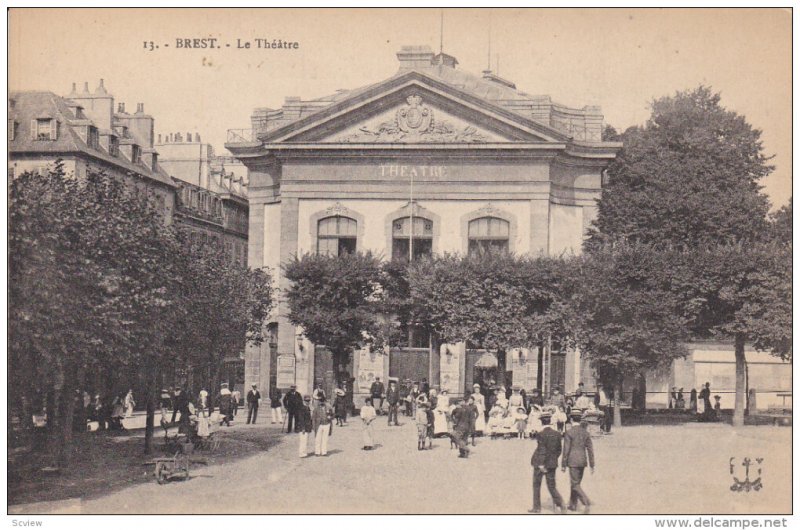 BREST (Finistere), France, 1900-1910s; Le Theatre