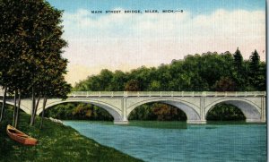 Bridges Postcard Main Street Bridge Niles Michigan
