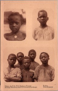 Congo Kwango Mission Natives Vintage Postcard C047