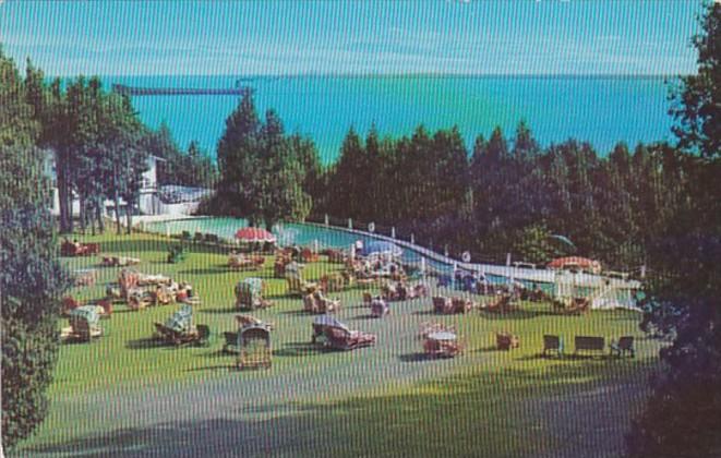 Michigan Mackinac Island The Grand Hotel Pool