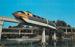 Postcard United States California Tomorrowland Sleek Monorail Disneyland