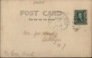 West Barnstable Cape Cod MA RR Train Station c1910 RPPC RPO Cancel