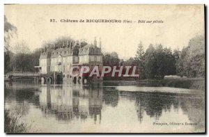 Old Postcard Chateau Ricquebourg Bati Overwater