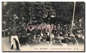 Old Postcard Alfort The restaurant of the seven trees TOP