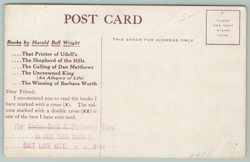 Utah~The Old Trail Oil Painting Card~c1910 Postcard