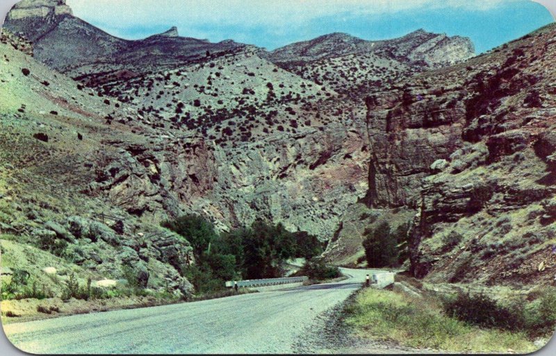 Wyoming Entrance To Shell Canon On Highway U S 14 Over The Big Horn Mountains