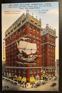 Vintage Postcard 1929 New Hotel Mayflower, Jacksonville, Florida (FL)