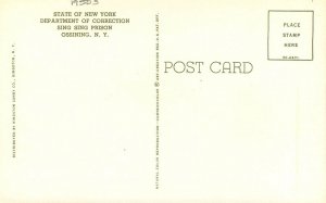 Postcard New York Ossining Sing Sing Prison Kingston Teich 23-4929