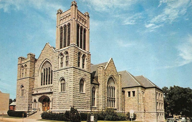 BLOOMINGTON, Indiana IN   FIRST METHODIST CHURCH~Indiana University  Postcard