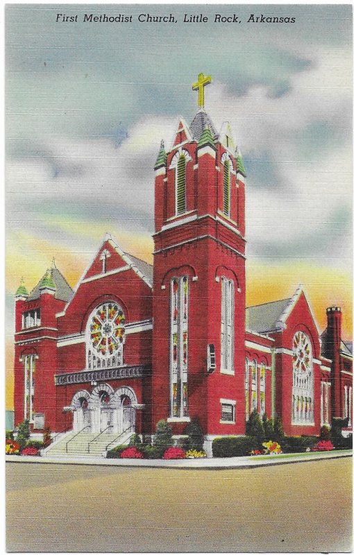 First Methodist Church Center at 8th Street Little Rock Arkansas
