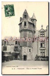 Postcard Old Thouars Hotel Du President Tyndo