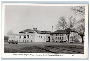 Olean General Hospital Cars Cattaraugus Olean New York NY RPPC Photo Postcard