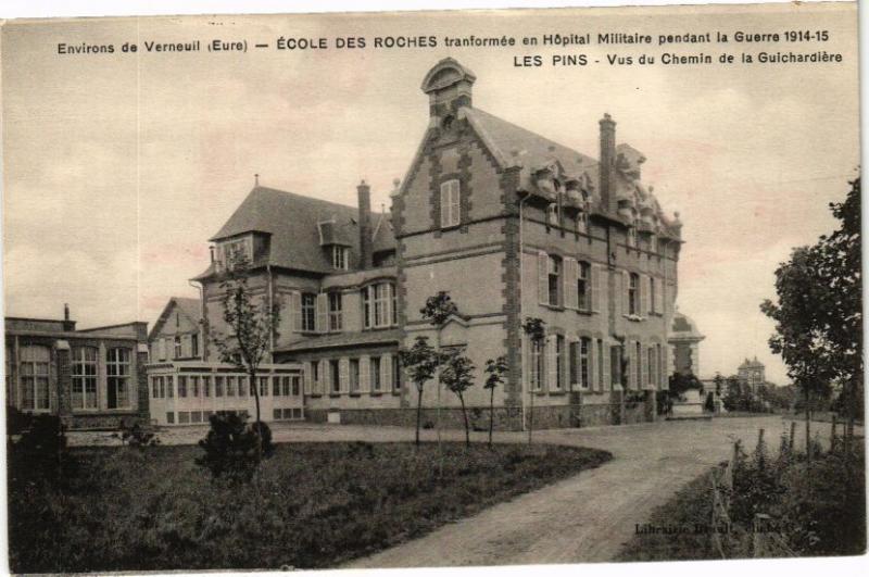 CPA Environs de VERNEUIL - École des Roches tranformée en Hopital(182567)